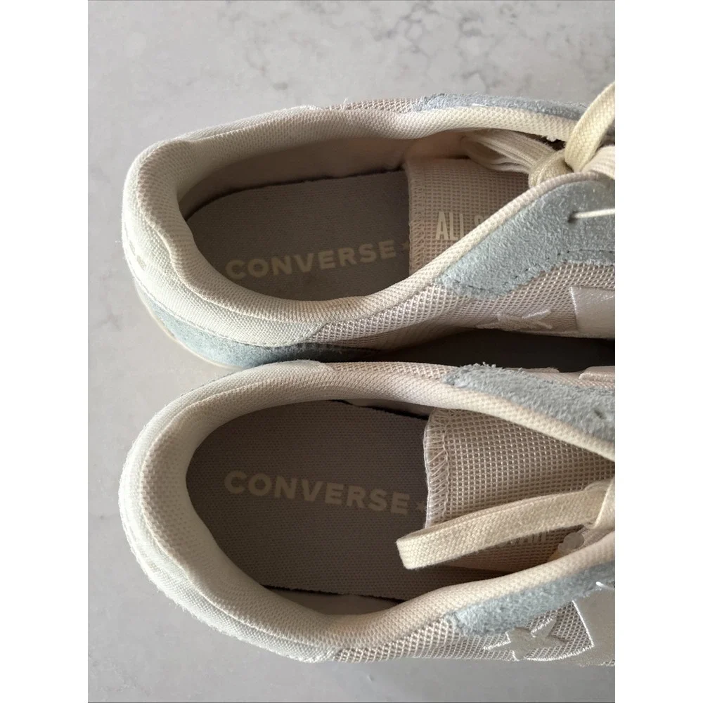 Converse Run Star Trainer Cream BLue Mens 13 Suede Unisex Lifestyle Shoe A11863C